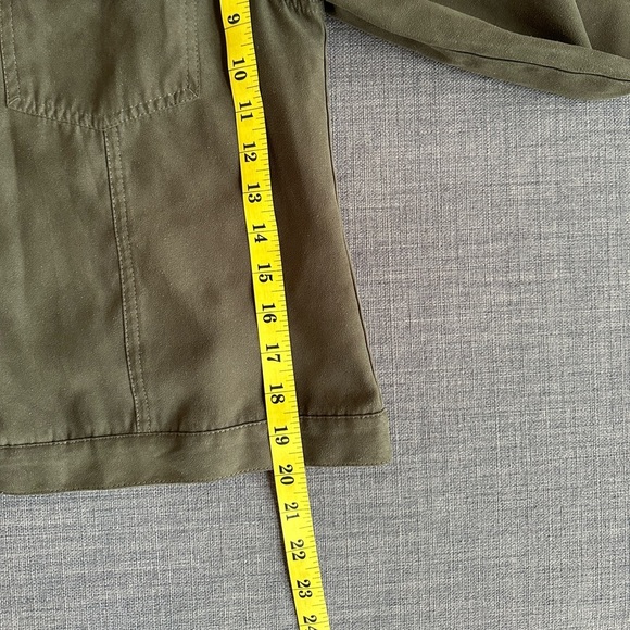 Northern Reflections Olive Green Soft-Touch Utility Shacket | Lightweight Layer - Picture 6 of 8